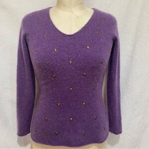 Zadig &Voltaire pure cashmere vneck sweater.